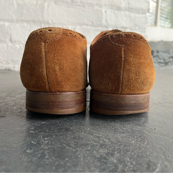 Edward Green Cardiff 7/7.5E, rubber soles, tobacco suede, made in England - Picture 4 of 6